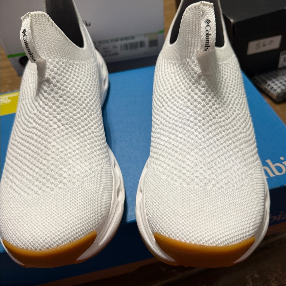 Columbia Men's White Slip-On Sneakers